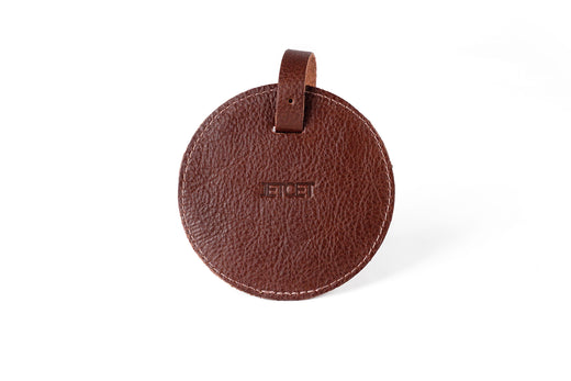 ETIKÉTA LUGGAGE TAG – DARK BROWN LEATHER